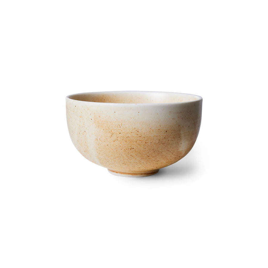 HKliving Chef ceramics kom  rustic cream/brown