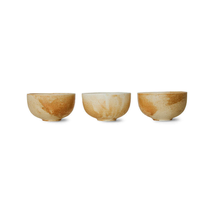 HKliving Chef ceramics kom  rustic cream/brown