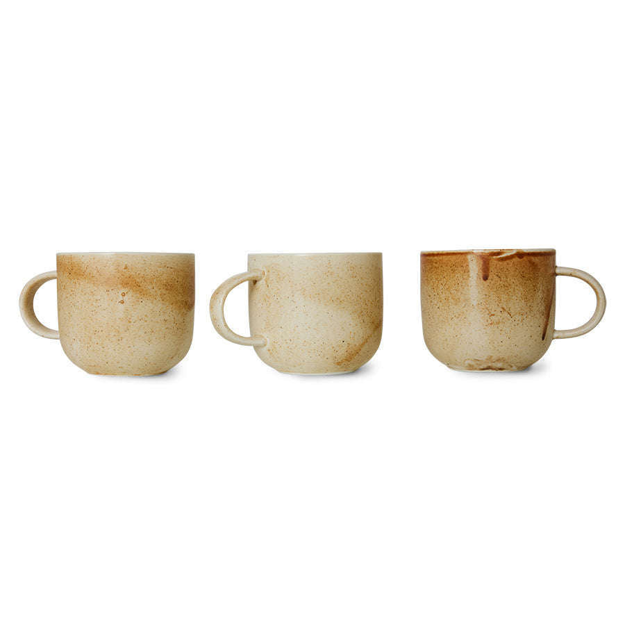 HKliving Chef ceramics mok rustic cream/brown