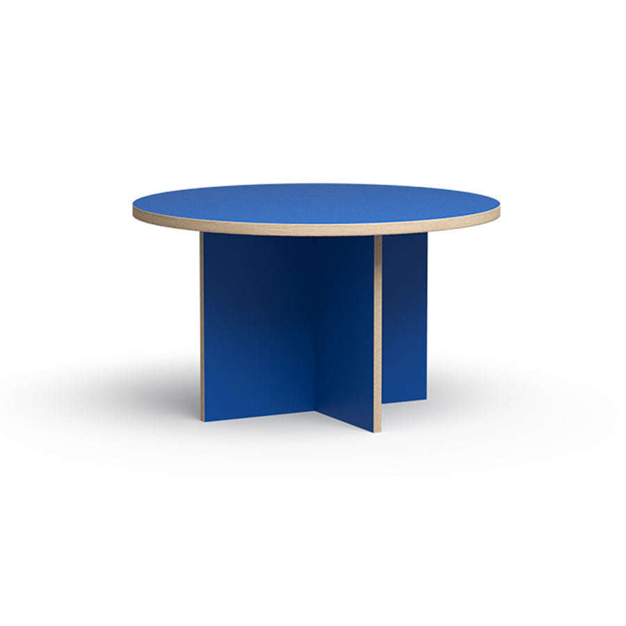 HKliving eettafel rond blauw