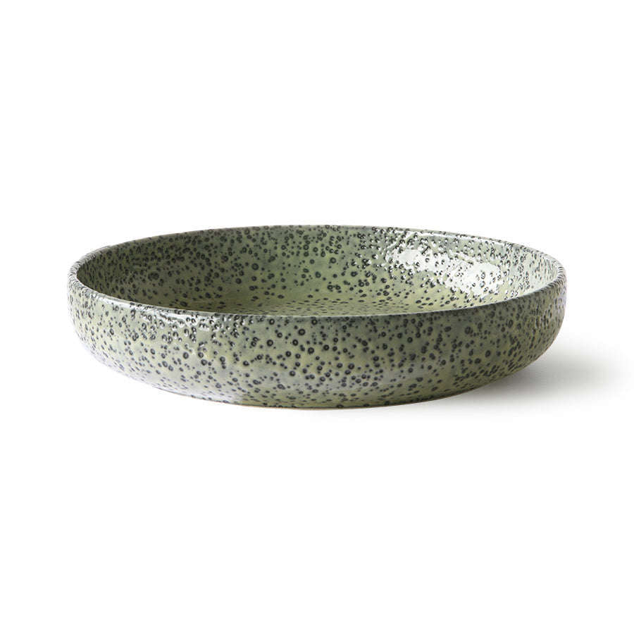HKliving gradient ceramics: diepbord groen (set van 2)