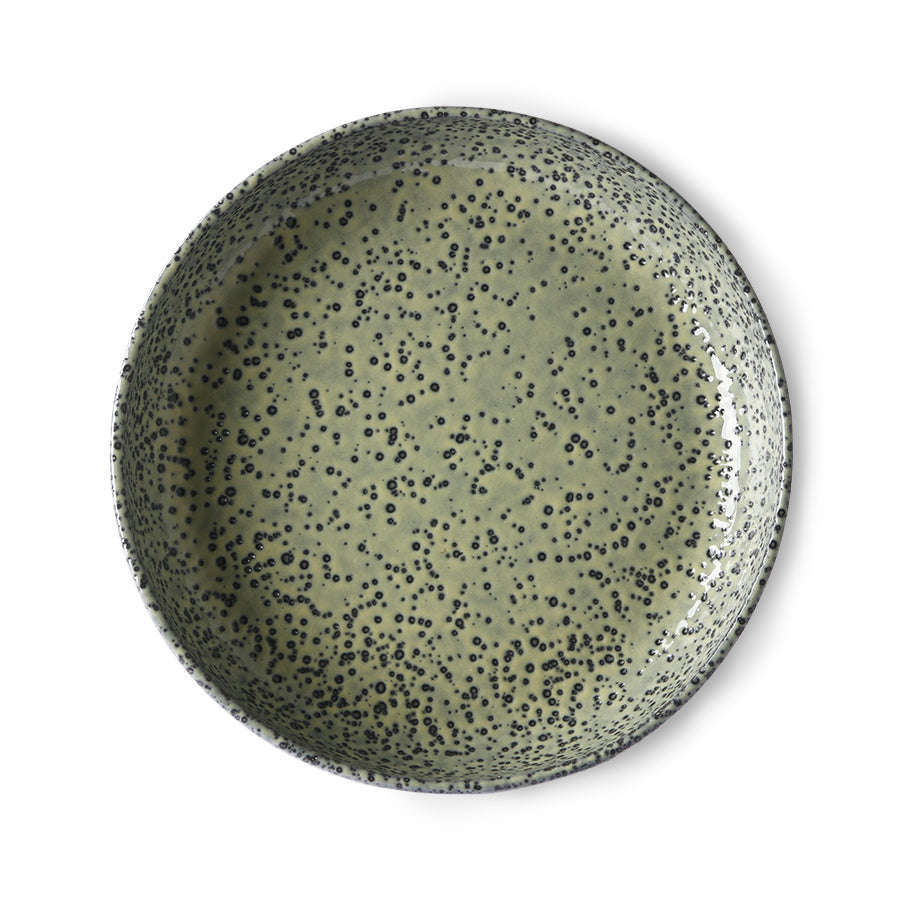 HKliving gradient ceramics: diepbord groen (set van 2)