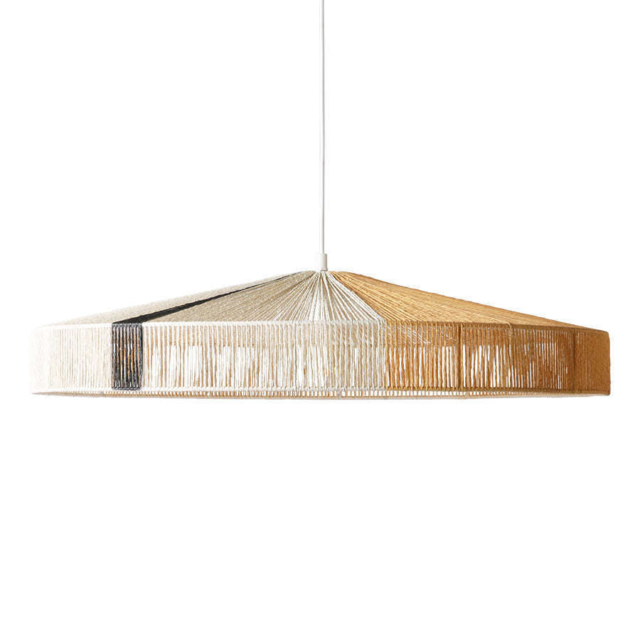 HKliving hanglamp touw lamp zwart stripe