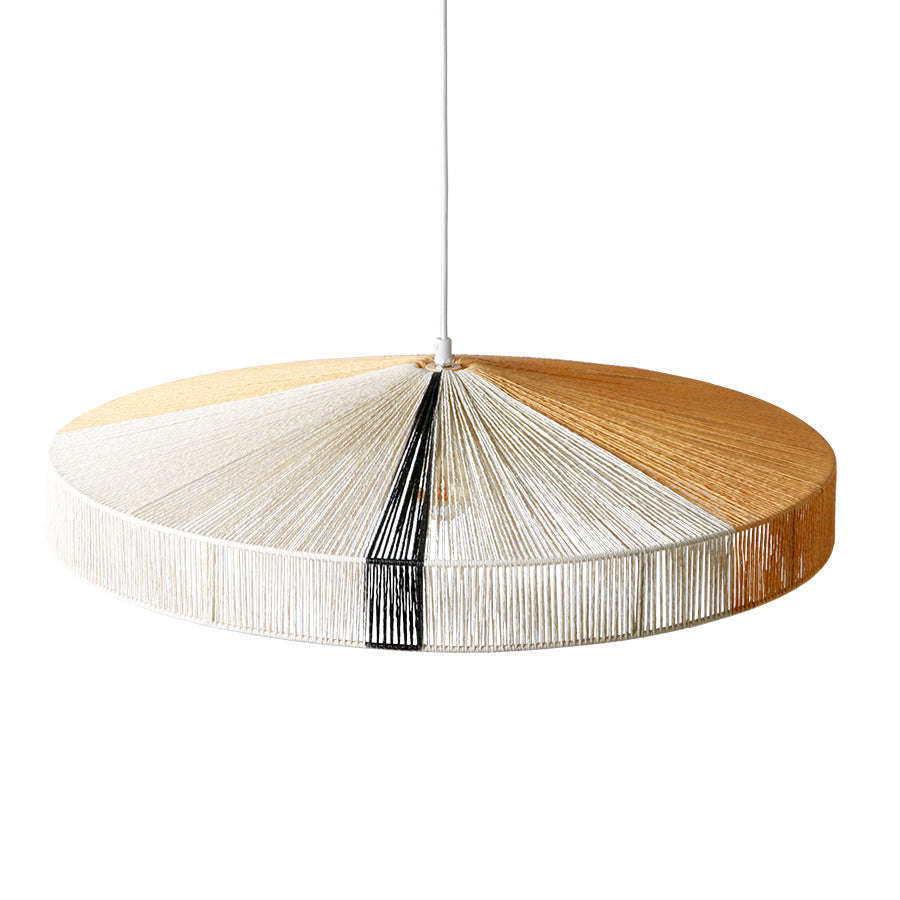 HKliving hanglamp touw lamp zwart stripe