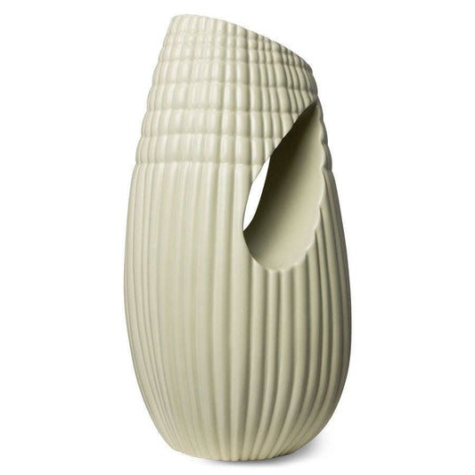 HKliving HK objects: ceramic geribbeld vaas mat mint