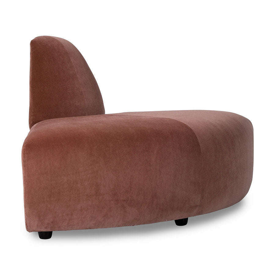 HKliving jax bank: element angle royal velvet magnolia