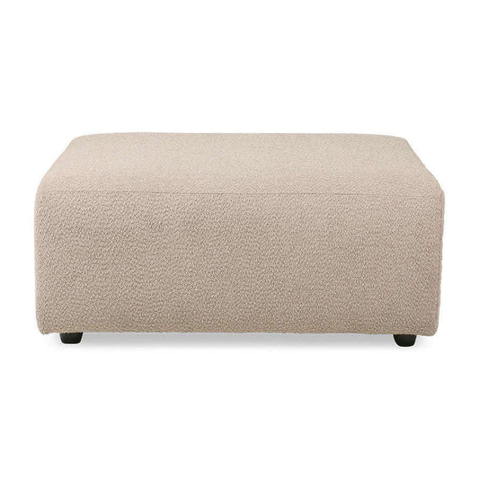 HKliving jax bank: element hocker boucle taupe beige