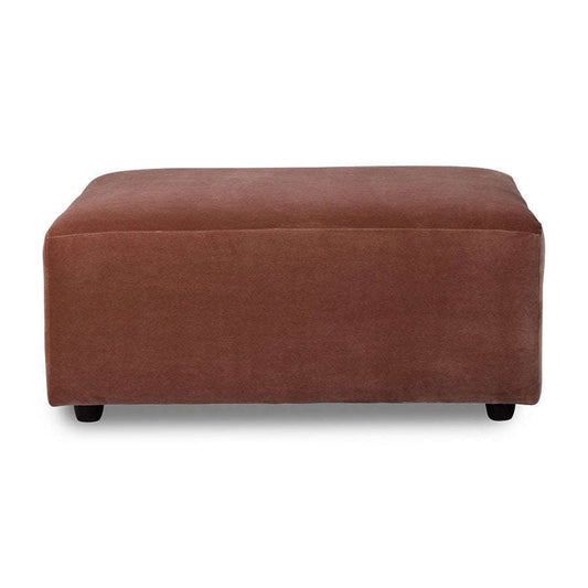 HKliving jax bank: element hocker royal velvet magnolia