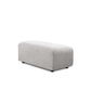 HKliving jax bank: element hocker small sneak light grijs