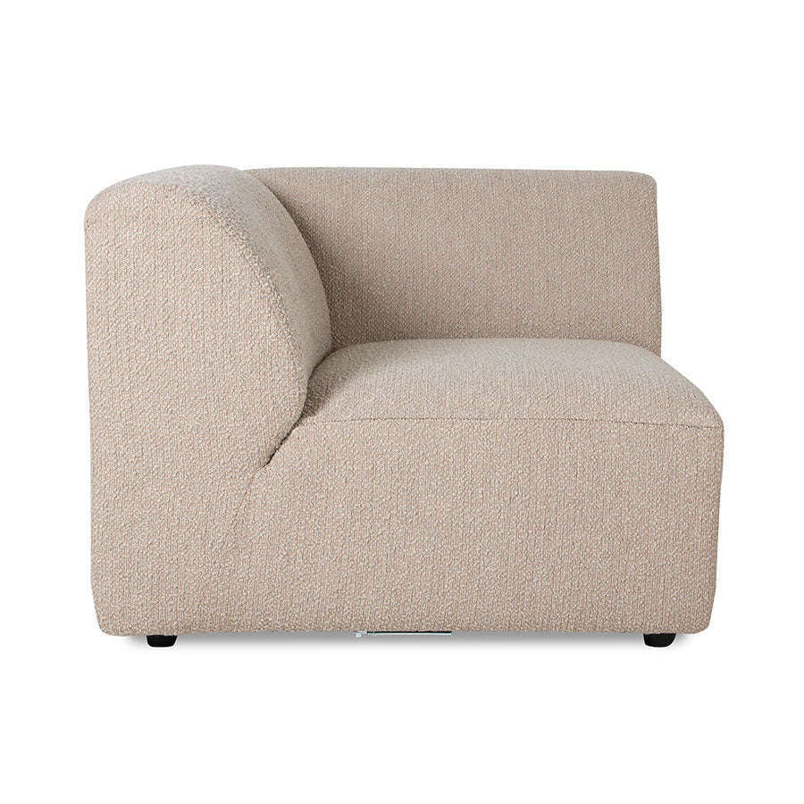 HKliving jax bank: element left corner boucle taupe