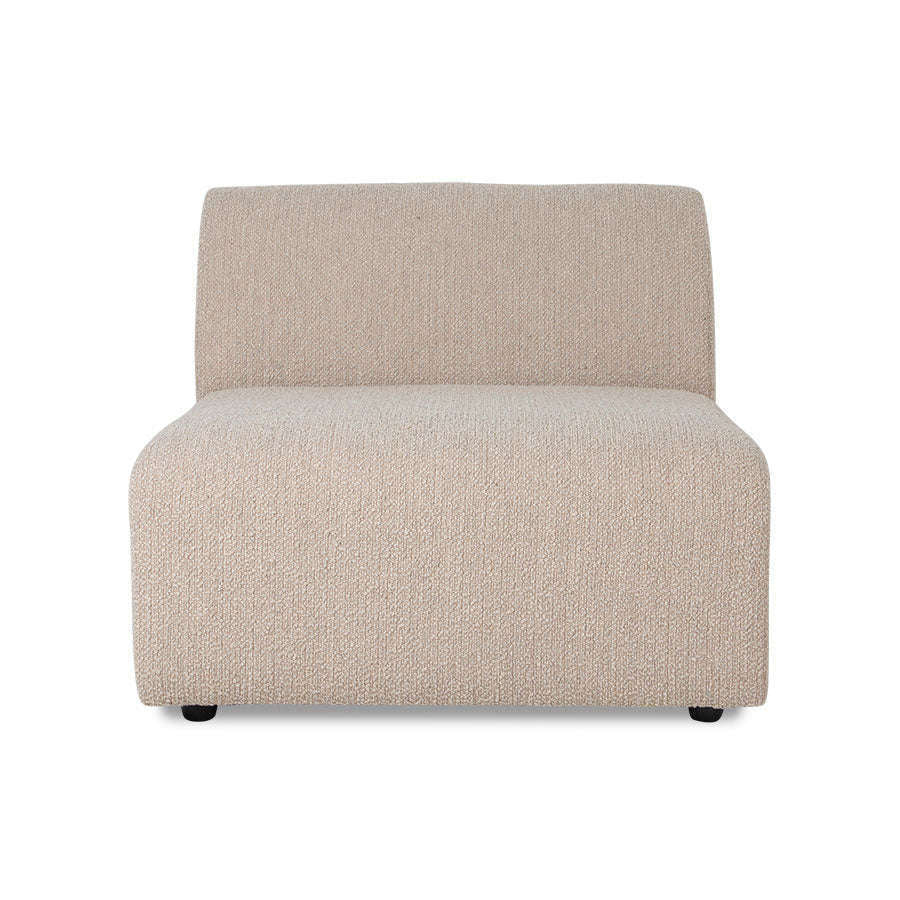 HKliving jax bank: element midden boucle taupe