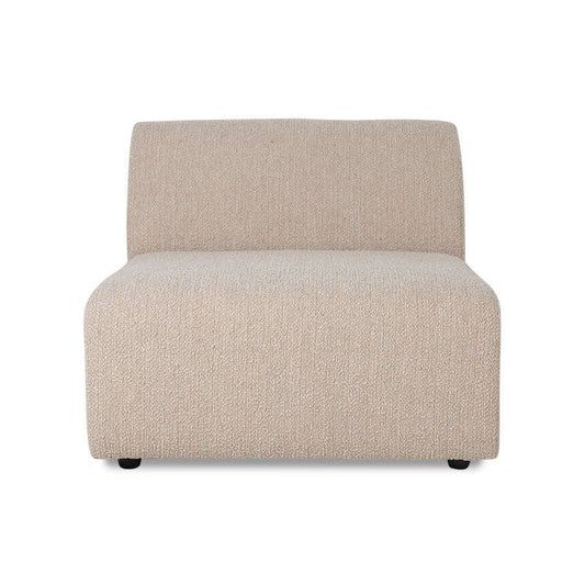 HKliving jax bank: element midden boucle taupe