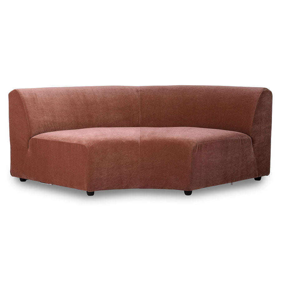 HKliving jax bank: element rond royal velvet magnolia