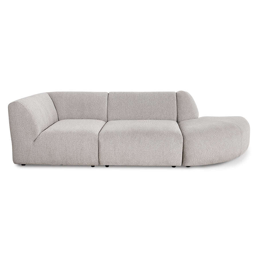 HKliving jax couch element midden sneak grijs