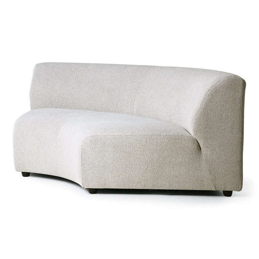 HKliving jax couch element rond sneak grijs