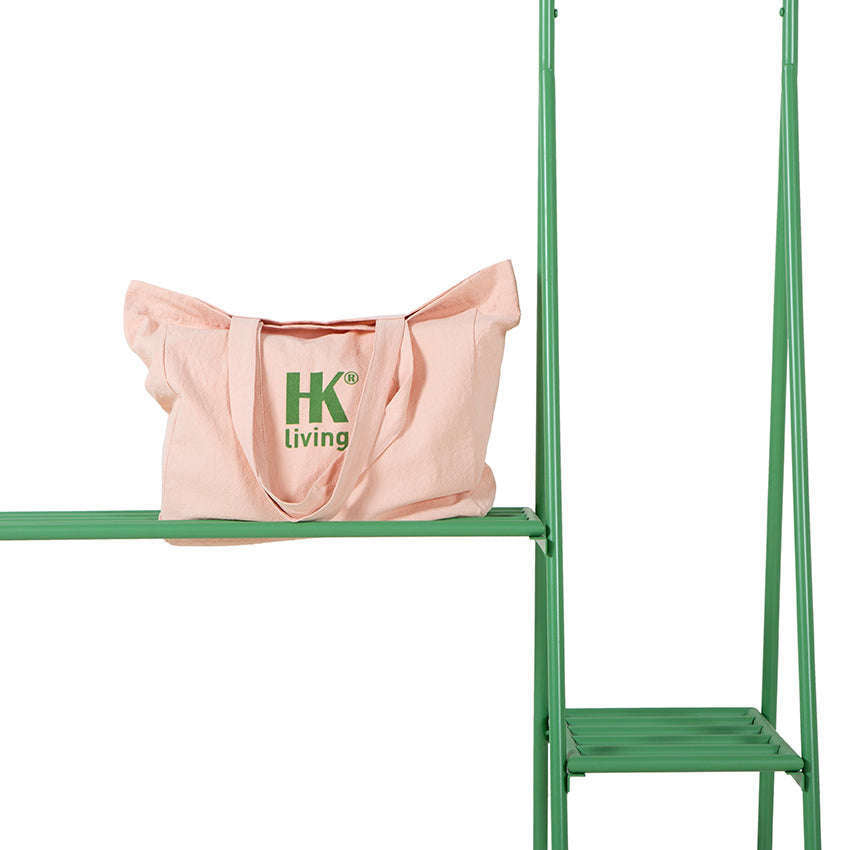 HKliving kledingrek met hanger/hook set fern groen