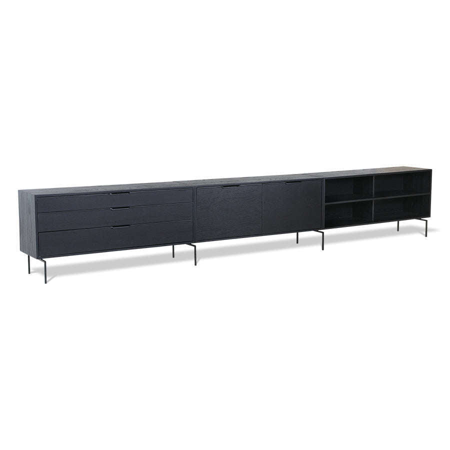 HKliving modulaire kast zwart drawer element B