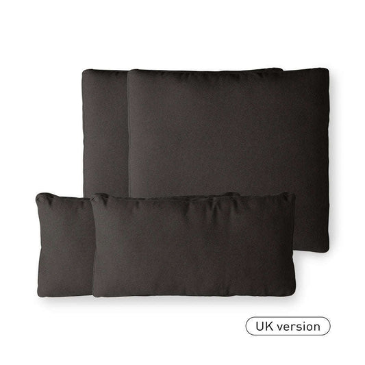 HKliving outdoor lounge sofa kussen set zwart (UKFR)