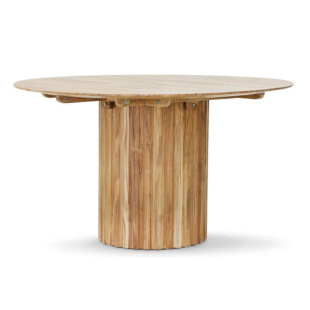 HKliving pillar eettafel rond teak