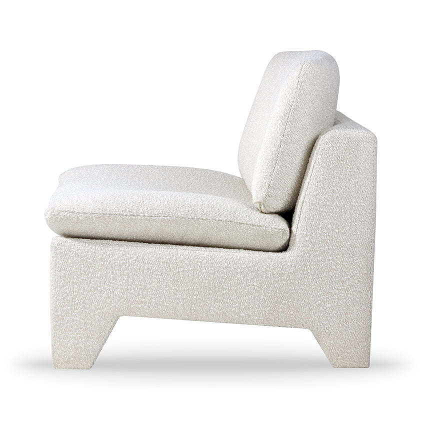 HKliving Retro lounge fauteuil boucle cream