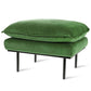 HKliving retro sofa: hocker royal velvet groen