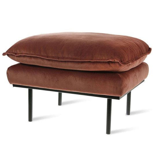 HKliving retro sofa: hocker royal velvet magnolia