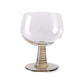 HKliving swirl wijn glas laag groen