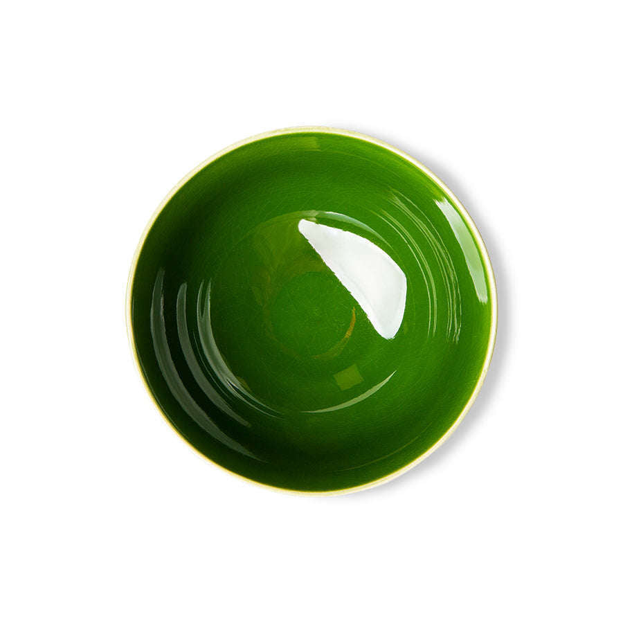 HKliving the emeralds: ceramic dessert schaaltje groen (set van 4)