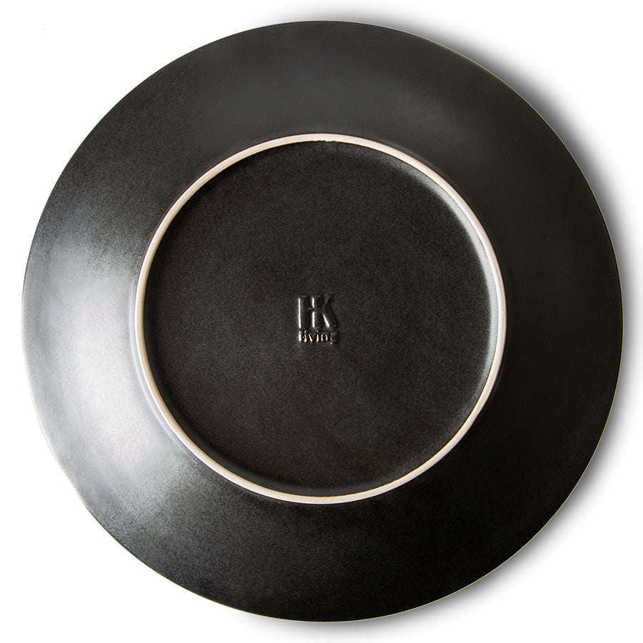 HKliving the emeralds: ceramic dinerbord spotted groen (set van 2)