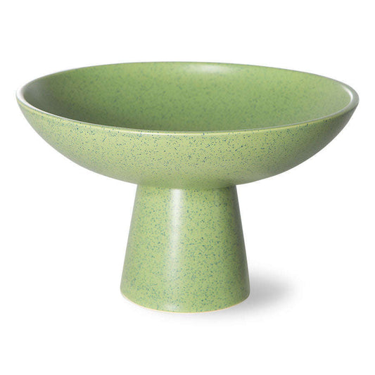 HKliving the emeralds: ceramic schaal op voet M pistachio