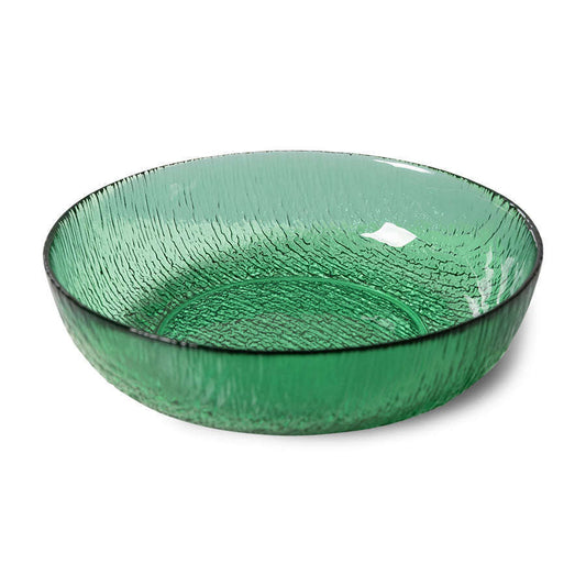 HKliving the emeralds: glas salade schaal groen