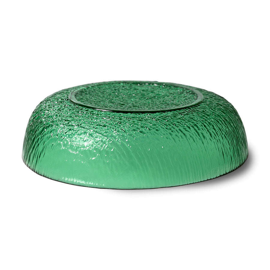 HKliving the emeralds: glas salade schaal groen