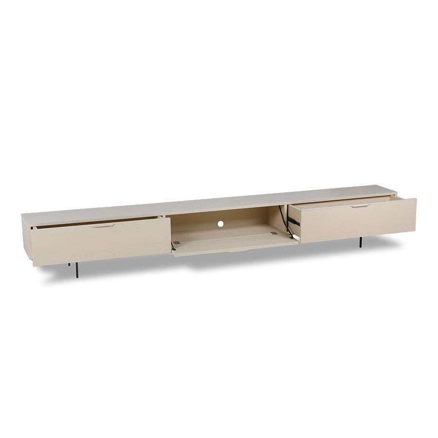 HKliving tv-meubel houtnerf 250 cm zand