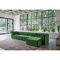 HKliving vint bank: element hocker royal velvet groen