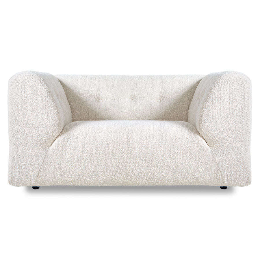 HKliving vint bank: element loveseat boucle cream