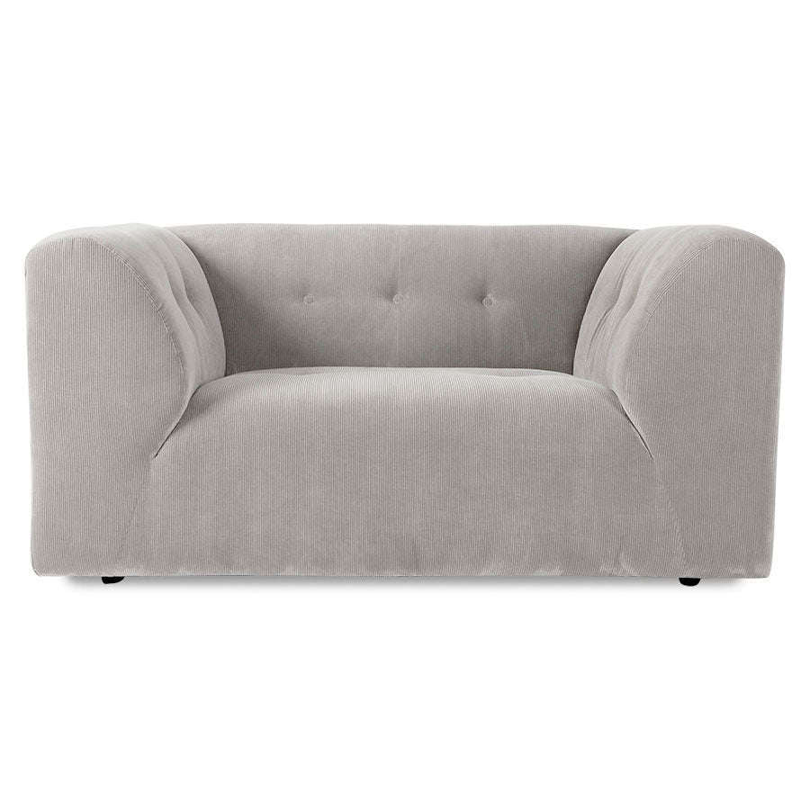 HKliving vint bank: element loveseat corduroy rib cream