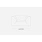HKliving vint bank: element loveseat corduroy rib cream