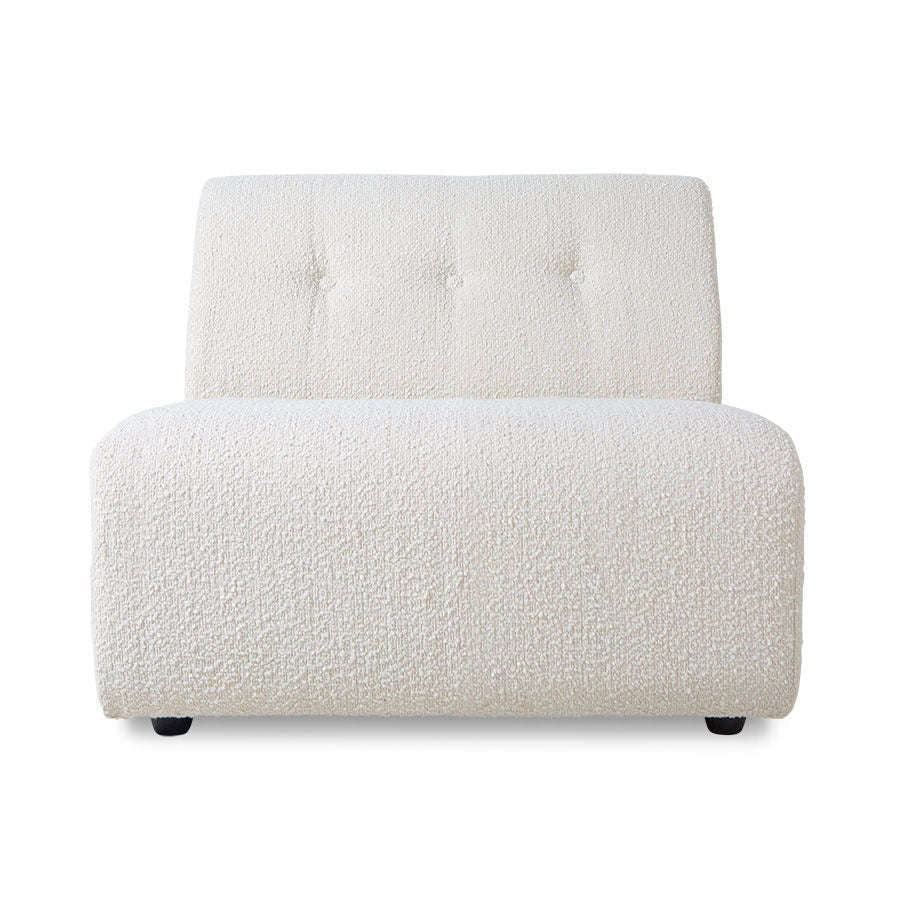 HKliving vint bank: element midden boucle cream