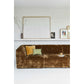 HKliving vint bank: element rechts 1,5-zits corduroy velvet aged goud