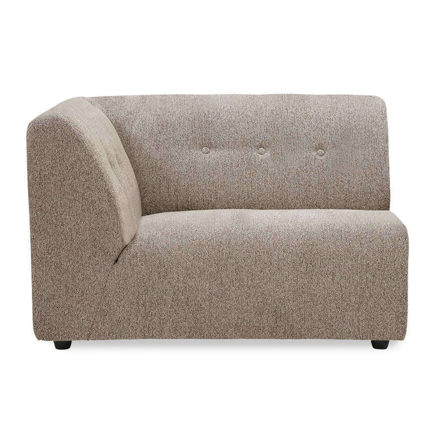 HKliving vint couch element 1,5-zits links sneak beige