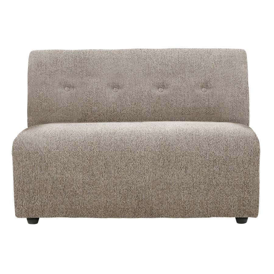 HKliving vint couch element 1,5-zits midden sneak beige