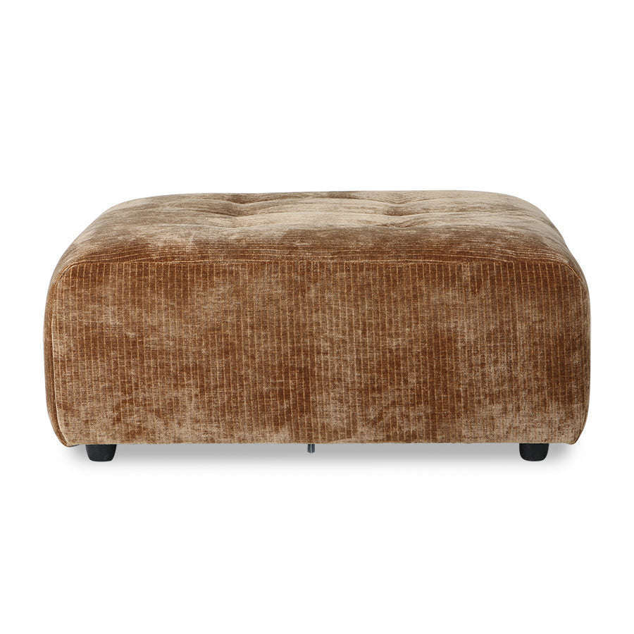 HKliving vint couch element hocker velvet corduroy M aged gold