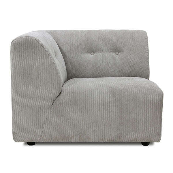 HKliving vint couch element links rib cream