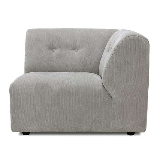 HKliving vint couch element rechts rib cream