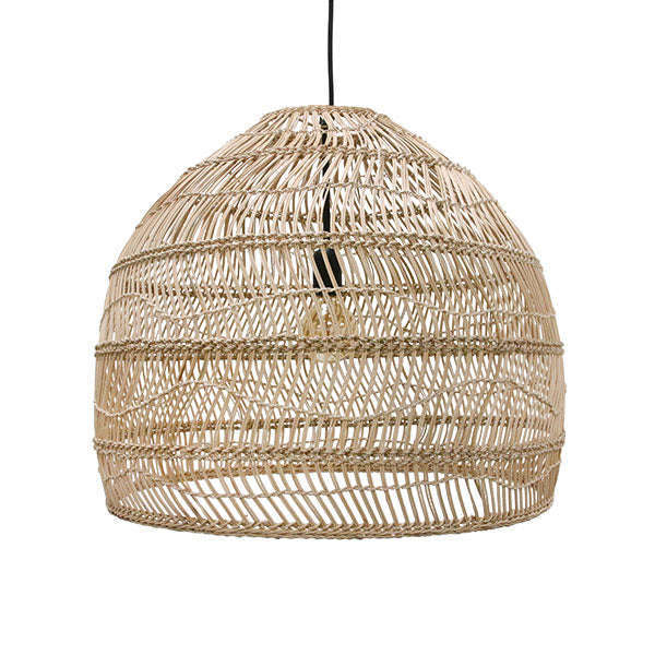 HKliving wicker hanglamp bal naturel M