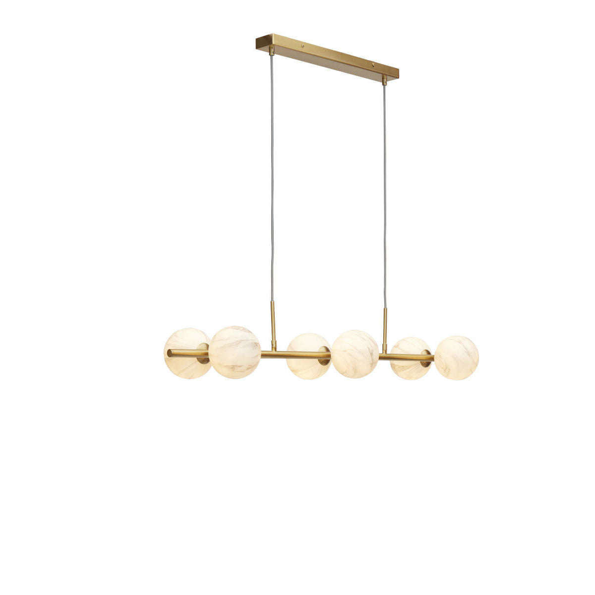 It's about RoMi Hanglamp Carrara 6-bollen goud