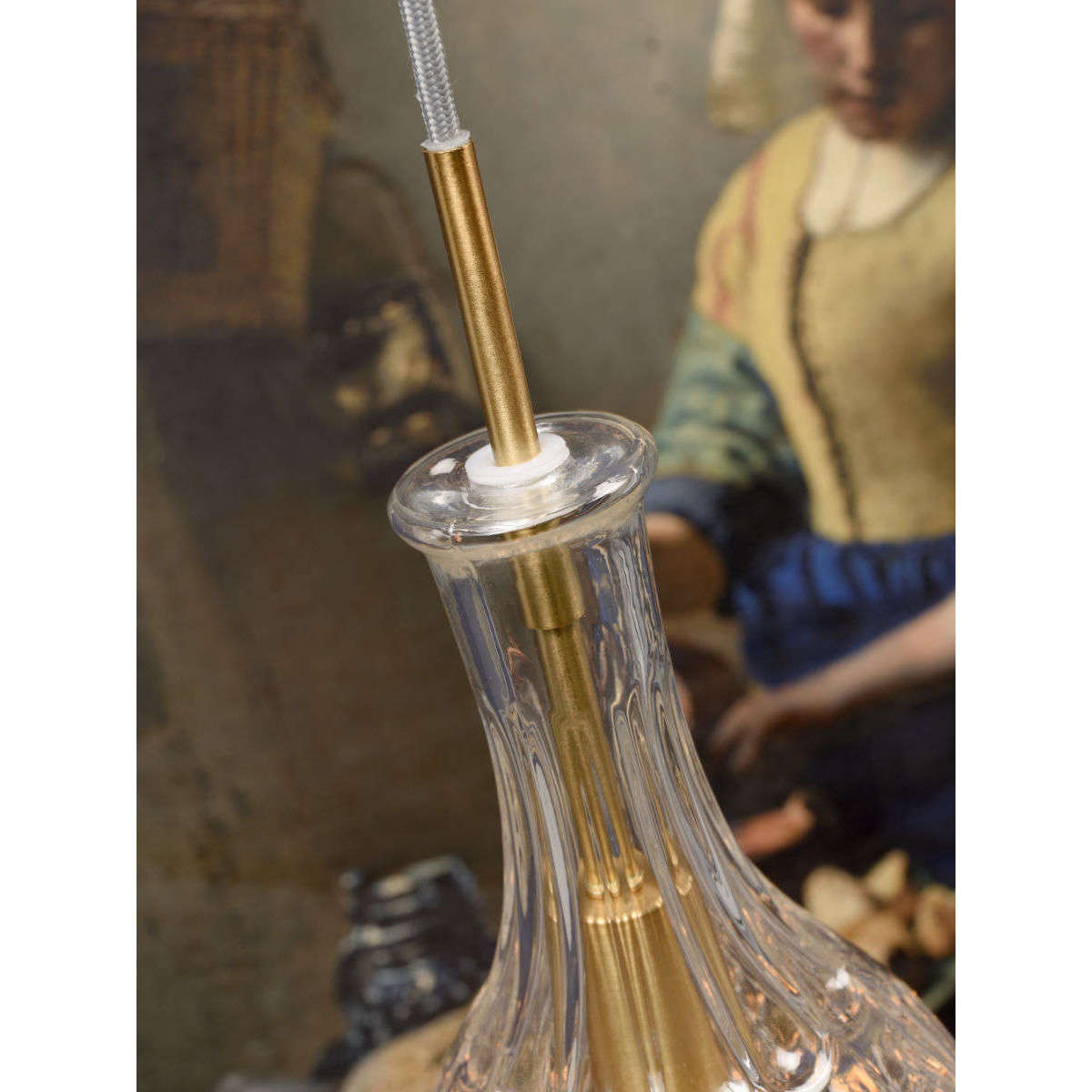 It's about RoMi Hanglamp glas Brussels transparant / goud druppel