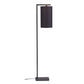 It's about RoMi Vloerlamp Boston zwart / kap 2545 donker grijs