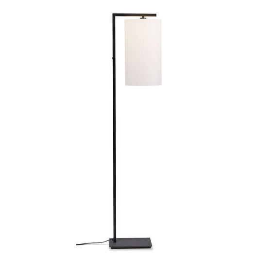 It's about RoMi Vloerlamp Boston zwart / kap 2545 wit