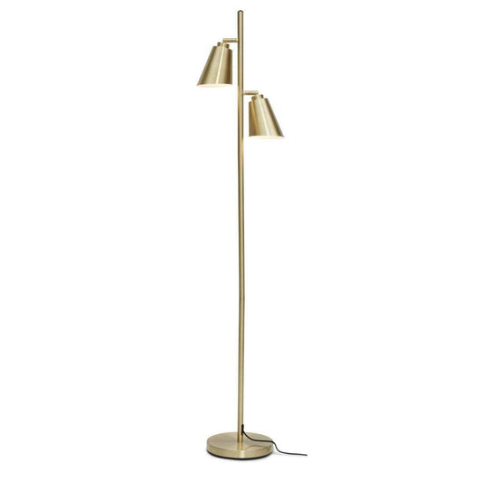 It's about RoMi Vloerlamp Bremen 2-kap goud